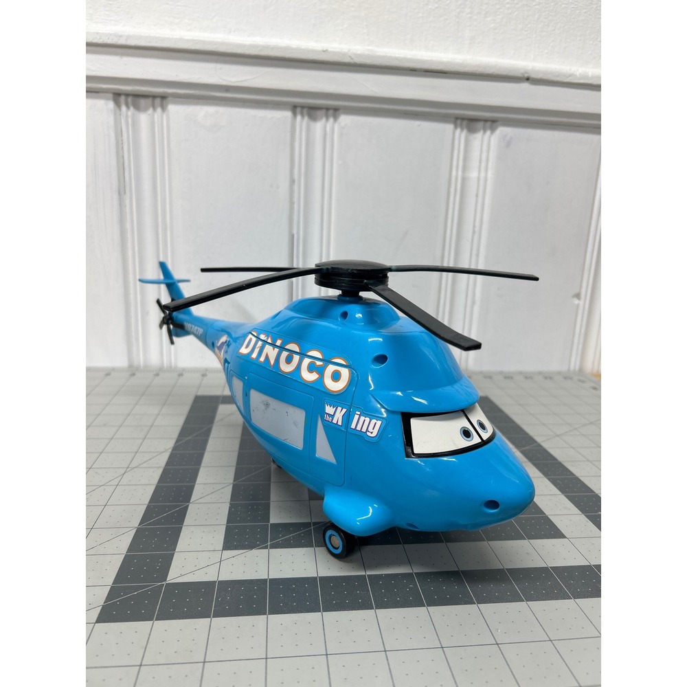 Disney Pixar Cars The King Dinoco Helicopter Sounds Movement Works Action Toy